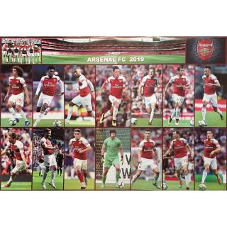 โปสเตอร์ทีมฟุตบอล อาร์เซนอล (Arsenal F.C. 2019)