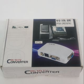 ชุดกล่องแปลงสัญญาณภาพจาก PC ออก TV (PC to TV Converter) PT01