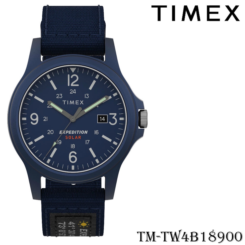 Timex TM-TW4B18900 Expedition Acadia Solar นาฬิกาข้อมือผู้ชาย สีน้ำเงิน  (N20) | Shopee Thailand