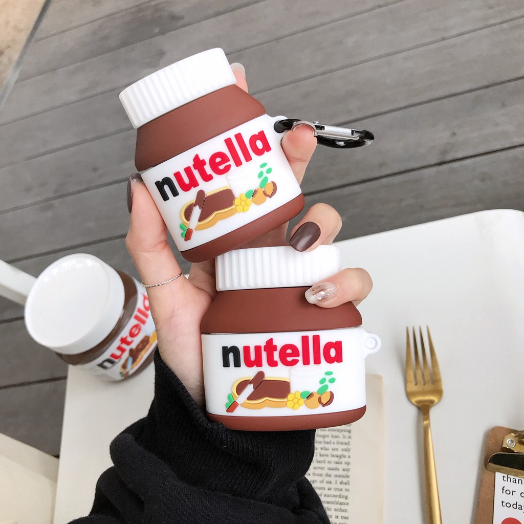 สําหรับ apple airpods pro 2nd gen 1 2 3 pro case nutella เคสขวดซิลิโคน ไร้สายบลูทูธ