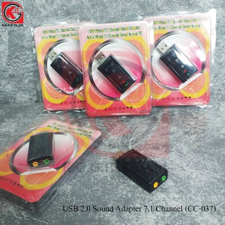 USB 2.0 Sound Adapter 7.1 Channel  รุ่นCC-037