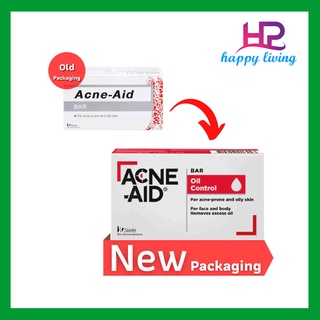 (โฉมใหม่) Acne Aid Bar สบู่ สบู่ล้างหน้าทำความสะอาดผิวหน้ามัน และลดโอกาสการเป็นสิว ขนาด 100 g ((2630208))