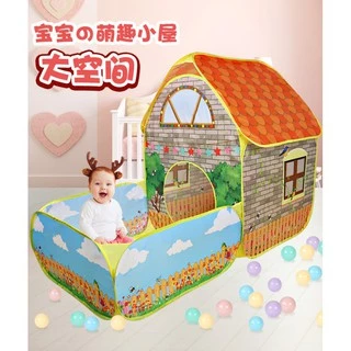 ERORO เต็นท์เด็ก ลายบ้านสวน เต็นท์เด็กทรงบ้าน เต็นท์เด็กและบ้านบอล