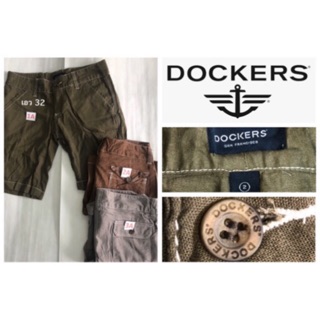 Dockers ด๊อกเกอร์ กางเกงขาสั้น ผู้หญิง ผ้าลินิน ของแท้มือหนึ่ง