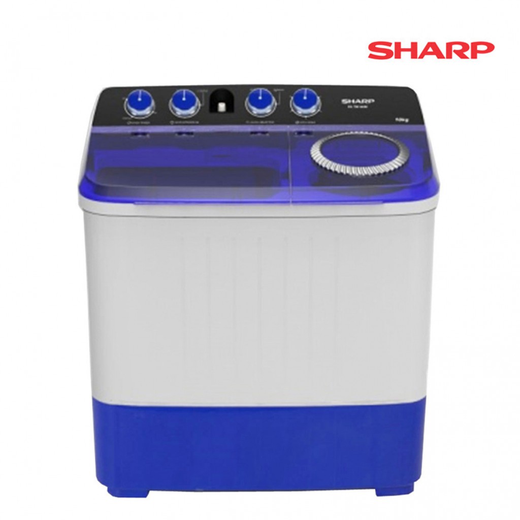 SHARP เครื่องซักผ้า 2 ถัง 7.0 KG. รุ่น ES-TW70BL