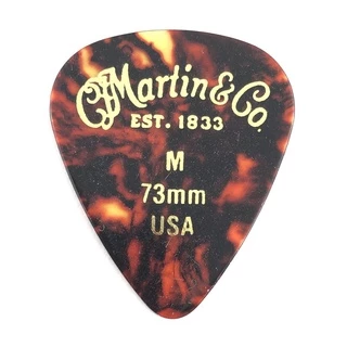 ปิ๊กกีตาร์ Martin #1 Guitar Pick สี Shell ลายกระ ทรงหยดน้ำ