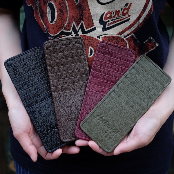 ✨บางเบาหยิบใช้งานสะดวกมากๆ เหมาะพกไว้ในกระเป๋าสะพาย✨ ที่ใส่บัตรหนังแท้ Long Card Case (Hatsukoi Leather Card Case)