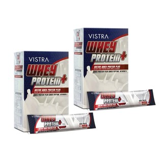 Vistra Whey Protein Plus Whey Peptide รสวานิลลา (15 ซอง) x 2 กล่อง