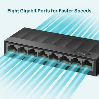 SWITCH HUB (สวิตซ์ฮับ) TP-LINK (LS1008G) 8-Port 10/100/1000Mbps Desktop Switch