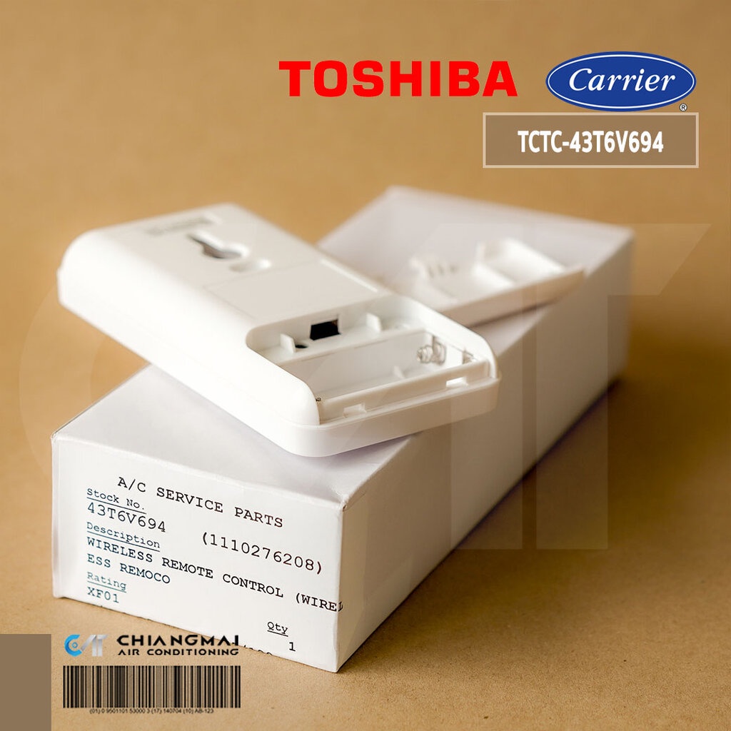 43T6V694 (แท้ศูนย์) รีโมทแอร์ Carrier รีโมทแอร์แคเรียร์ รุ่น 42TVG, 42TSU, 42TSN, 42TVGS, 42TSGS, 42TEVGB, 42TSAA