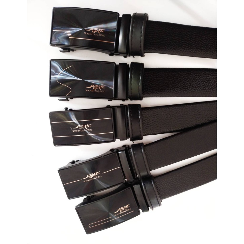 พร้อมส่ง เข็มขัดผู้ชายทำงาน หัวล็อคออโต้ หนังนิ่ม ใส่สบาย