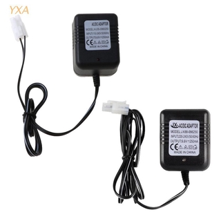 ( Yxa ) อะแดปเตอร์ปลั๊กชาร์จแบตเตอรี่ Ni - Cd Ni - Mh Battery Pack Ket - 2p 9 . 6 V 250 Ma Output Rc Toy