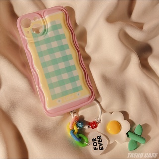 เคสโทรศัพท์มือถือ แบบนิ่ม ป้องกันกระแทก ลายสก๊อต สไตล์เกาหลี สําหรับ iPhone 13 12 11 Pro Max XR XS Max X