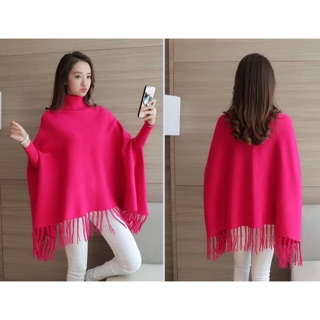 เสื้อกันหนาวคอเต่า ทรงใหญ่