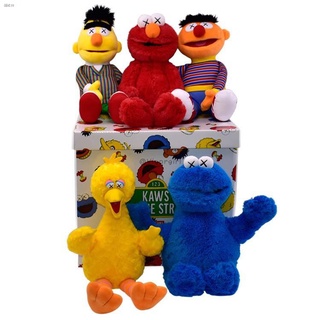 ตุ๊กตาแบบนิ่ม สไตล์ Sesame Street KAWS ของขวัญ ของเล่นสำหรับเด็ก