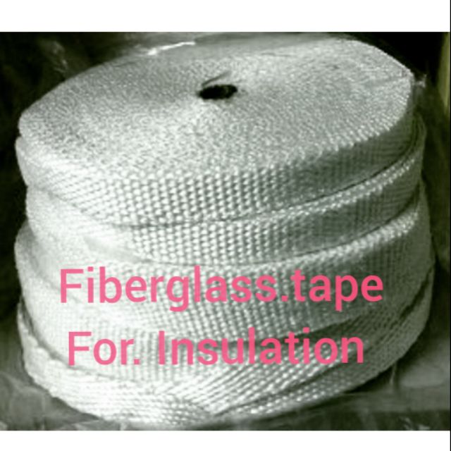 ผ้าประเก็น Fiber​ glass​ tape for insulation = 2inc x 3 mm x 30m x 1 ม้วน ผ้า​เทป​ใยแก้ว​กันความร้อนสูง​กว่า​ 550​ c.