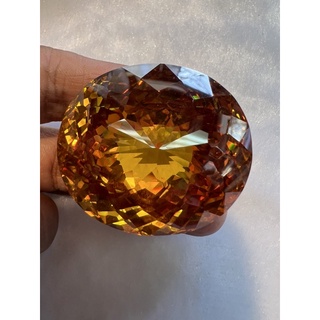 70 gram Cubic zirconia yellow Gemstone 1 pieces