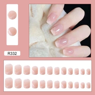 ⚡️【สินค้าใหม่】เล็บปลอม กล่องละ 24 ชิ้น พร้อมกาว เล็บปลอมกันน้ำ เล็บปลอมสำเร็จรูป R349