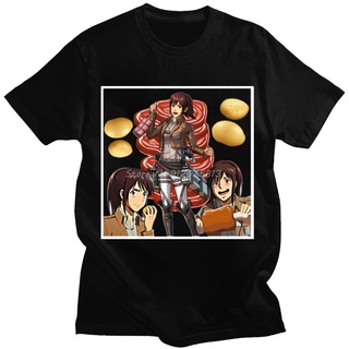 [COD]เสื้อยืดแขนสั้นลําลอง ทรงหลวม พิมพ์ลายการ์ตูนญี่ปุ่น Attack On Titan Kawaii สไตล์ฮิปฮอป สําหรับผู้ชายS-5XL