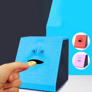 Face bank face piggy bank new strange creative coin eat money piggy bank