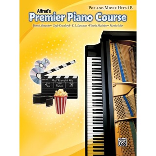 หนังสือเปียโน  หลักสูตรเปียโนระดับพรีเมียร์ Premier Piano Course, Pop and Movie Hits