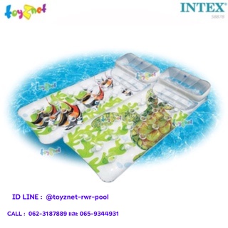Intex ส่งฟรี แพเป่าลมพร้อมหมอน ลายปลาเทวดา,เต่าทะเล 1.88 x 0.71 ม. รุ่น 58878