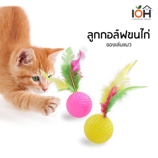 IOH ของเล่นแมว ลูกกอล์ฟขนไก่มหาสนุก (พร้อมส่ง)