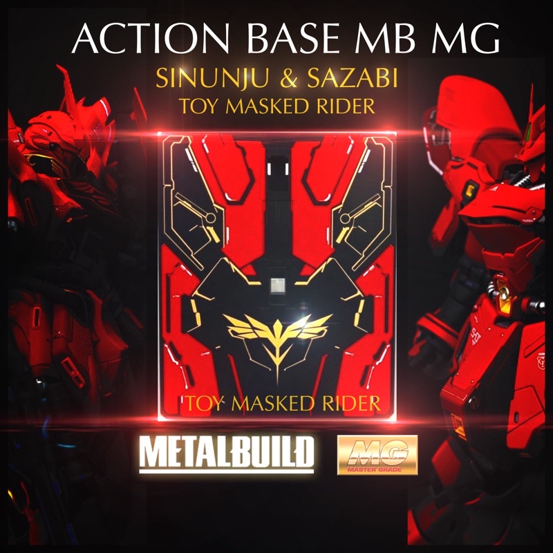 🟥⬛️ACTION BASE TW MB ฐานตั้งสำหรับ SAZABI SINUNJU มี 2 แบบแกนโลหะ+หัวรับโลหะ/แบบพลาสติก