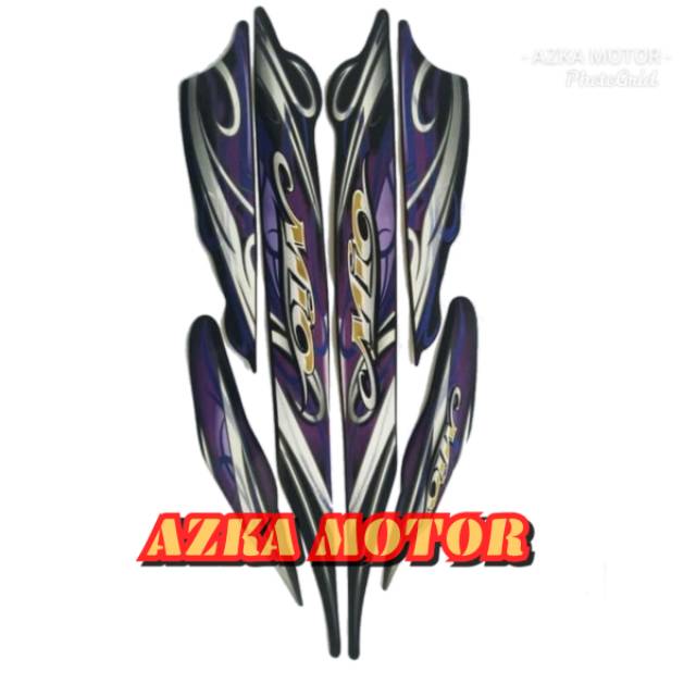 สติ๊กเกอร์ Yamaha Mio smile black violet 2010 Striping / แถบ / รายชื่อสติ๊กเกอร์