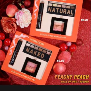 Sivanna colors peachy peach makeup pro.   ขนาด7+7+6 กรัม ผลิตปี2019