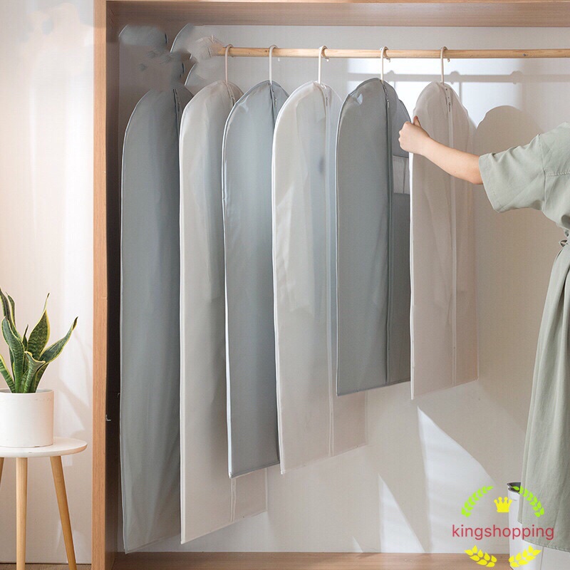 kingshipping R422(ร้านไทย) ถุงคลุมเสื้อผ้ากันฝุ่นไม่มีซิป (อุปกรณ์จัดระเบียบในตู้เสื้อผ้า)