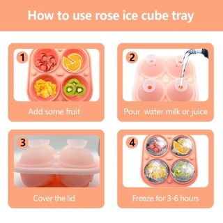 Silicone ice rose บล็อคซิลิโคนทำน้ำแข็งรูปกุหลาบ