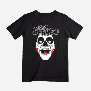 T-shirt  เสื้อยืด ผ้าฝ้าย พิมพ์ลายหัวกะโหลก Papa Shango แฟชั่นสําหรับผู้ชายS-5XL