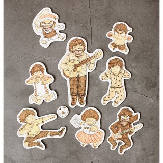 Magnet set ลาย ชายผู้ออกเดินทางตามเสียงของตัวเอง Limited Edition เซต 8 ตัว