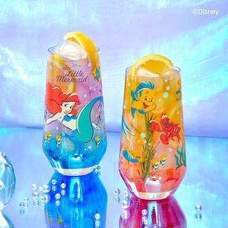 ( พร้อมส่ง ) Disney Little Mermaid Hologram Glass Set 2P เซทแก้วเมอเมด