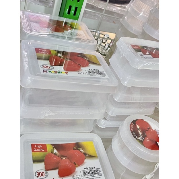 กระปุกสี่เหลี่ยม KEYWAY 1*4 กล่องใส่อาหาร 100 ml พลาสติกคุณภาพสูง เข้าไมโครเวฟได้ กล่องเหลี่ยมฝาปิดแน่นหนา ทนทานแข็งแรง - รูปที่ 2