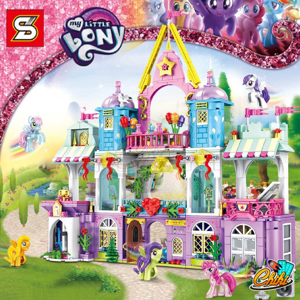 ชุดตัวต่อ ม้าโพนี่กับปราสาทแสนสวย SY1462 920 ชิ้น