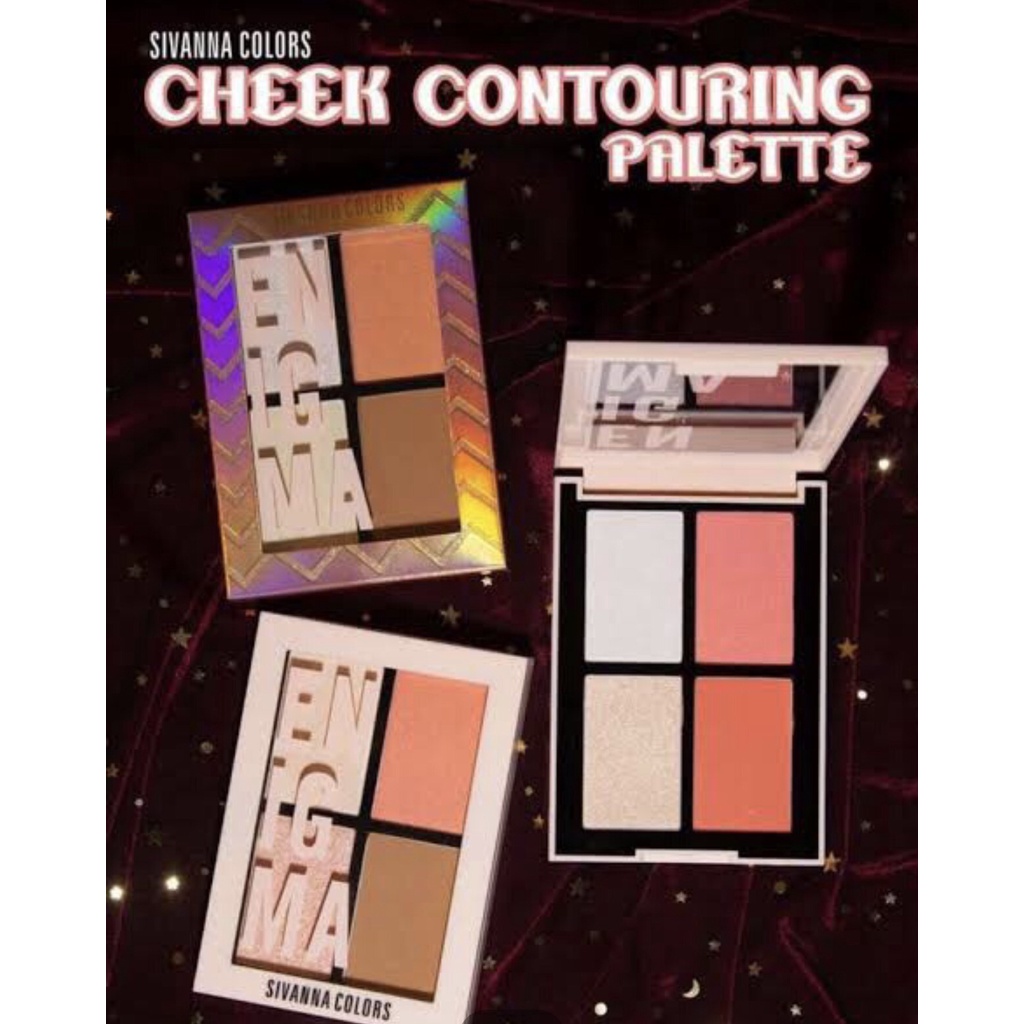 บลัชออน และ คอนทัวร์ Sivanna Colors ENIGMA Cheek Contouring Palette รหัส HF5024 No.03 Exp.02/09/24