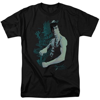 เสื้อยืดแขนสั้น ผ้าฝ้าย พิมพ์ลาย Bruce Lee Feel สําหรับผู้ชาย และผู้หญิง