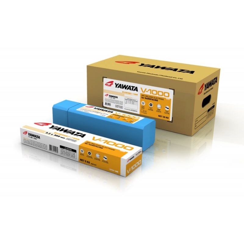 ลวดเชื่อม YAWATA  V-1000  4.0mm. และ3.2mm.จำหน่าย กล่องละ 5kg. สำหรับงานพอกผิวสำหรับมีดตัด ฟันเครื่อ