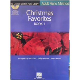 CHRISTMAS FAVORITES BOOK 1 Hal Leonard Student Piano Library Adult Piano Method มี CD