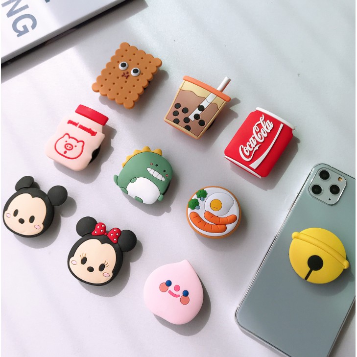 [ส่งจากไทย ] Griptok รุ่นยางซิลิโคน Set 3 PopSockets แหวนจับมือถือ