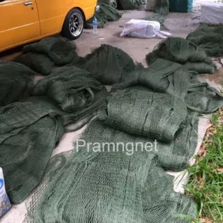 อวนล้อมปลา/ล้อมสัตว์/อวนลาก ด้าย 6 (กว้าง 4-7เมตร)**2.5-4เซน