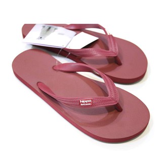 สีอิฐแดง Deepred Hippo Shoe รองเท้าแตะฮิปโป 36-37-38-39-40-41-42-43-44