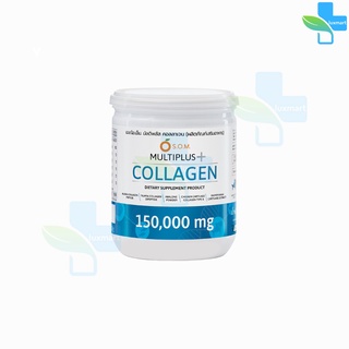 S.O.M. Multiplus Collagen มัลติพลัส คอลลาเจน 150,000mg 150g [1 กระปุก] ผงชงดื่มบำรุงข้อ-เข่า