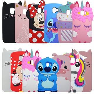 Samsung J4 / J6 / J4 + / J6 + พลัส 2018 น่ารักการ์ตูน Stitch มินนี่ยูนิคอร์นแมวหมูยางซิลิโคนอ่อนนุ่มปก