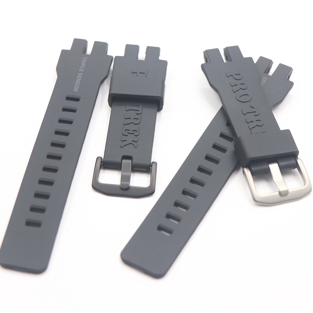 สายนาฬิกาสําหรับ PRW-300 PRW-3100Y PRW-6100Y-1B 6000Y/YT/FC-1 สายนาฬิกาซิลิโคนสีดําผู ้ ชายอุปกรณ ์ เสริม