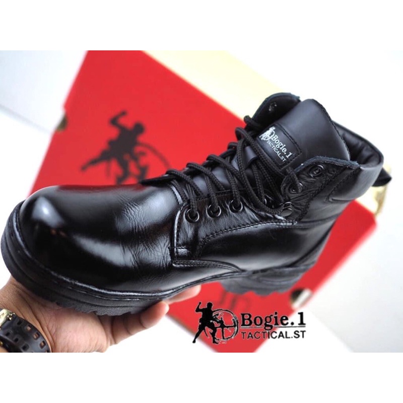 รองเท้าหุ้มข้อสั้นสีดำ Bogie1 รุ่น POLICE  SHOES (PS) Bogie1