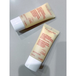 Clarins Hydrating Gentle Foaming Cleanser 30ml ผลิตภัณฑ์โฟมล้างหน้า สูตรสำหรับผู้ที่มีผิวธรรมดาถึงผิวแห้ง