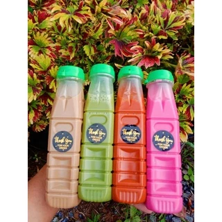 ขวดPPใส่น้ำผลไม้ 160cc, 180cc , 200cc ,220cc,250cc,300cc 150ใบ/แพ็ค สีขาวขุ่น พร้อมฝากด ขวดพลาสติกPP ขวดน้ำ ขวด